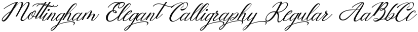 Mottingham Elegant Calligraphy font download