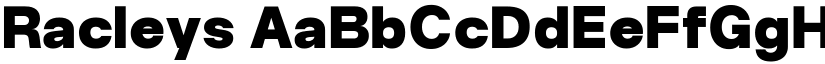 Racleys font