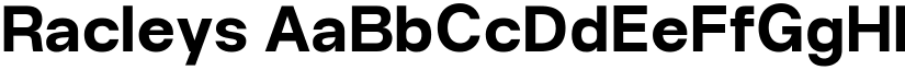 Racleys font