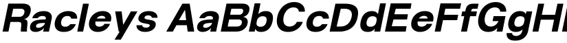 Racleys font
