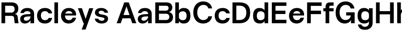 Racleys font