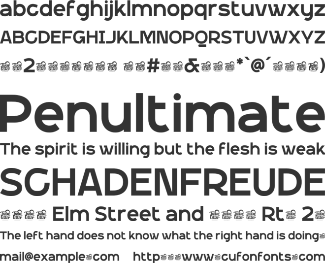 Nett Ranego Trial font preview