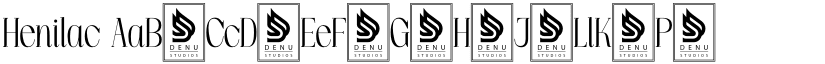 Henilac font