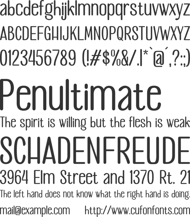 Christmas Housemate font preview