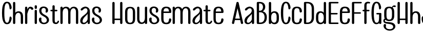Christmas Housemate font download
