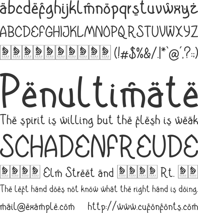 Raqasy font preview