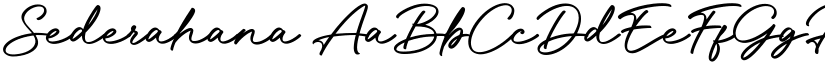 Sederahana font download