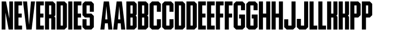 Neverdies font download
