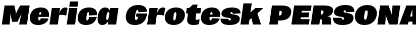 Merica Grotesk PERSONAL USE font