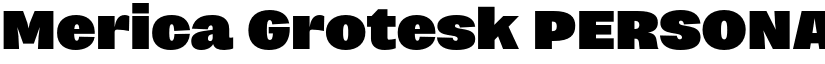 Merica Grotesk PERSONAL USE font