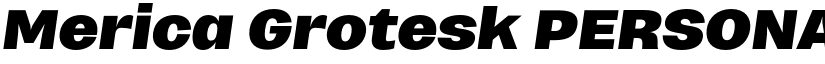 Merica Grotesk PERSONAL USE font