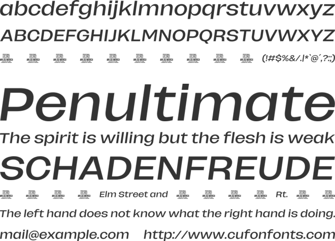 Merica Grotesk PERSONAL USE font preview