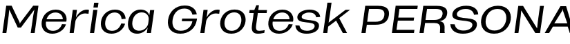 Merica Grotesk PERSONAL USE font