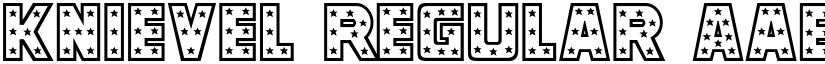 Knievel Regular font
