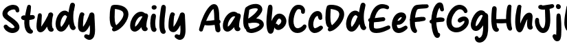 Study Daily font
