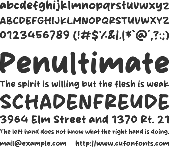 Chalk Walk font preview