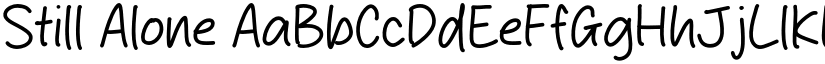 Still Alone font download