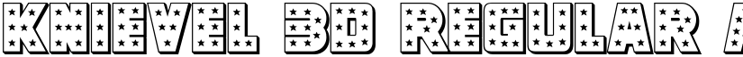 Knievel 3D Regular font