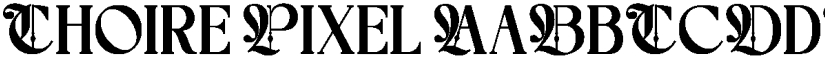 Choire Pixel font