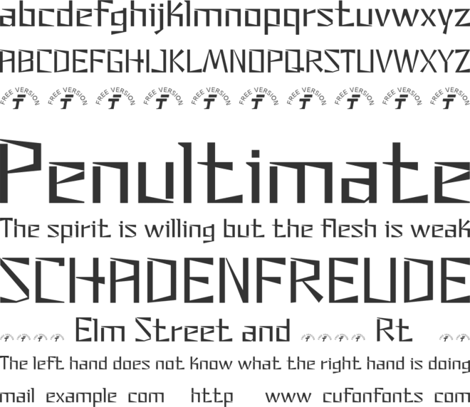 FT Neovision - FREE font preview