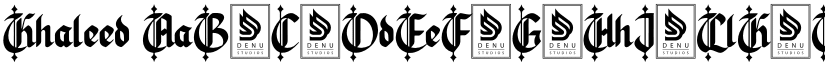 Khaleed font
