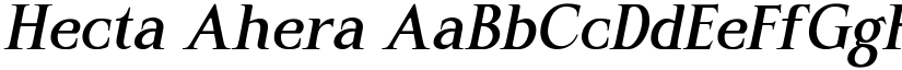 Hecta Ahera font