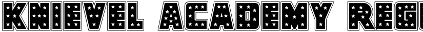 Knievel Academy Regular font