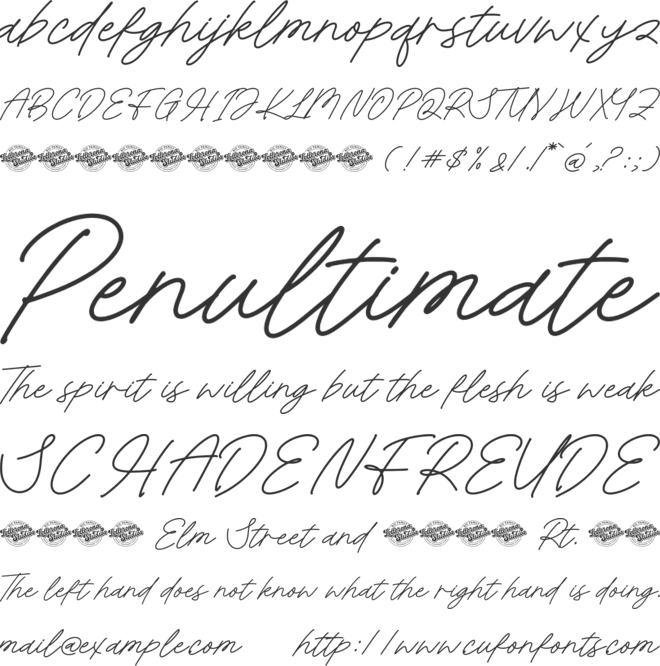 Belon Fine Kanteris font preview