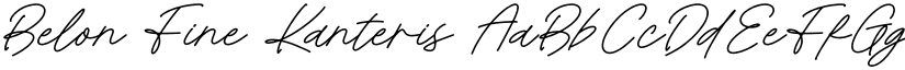 Belon Fine Kanteris font