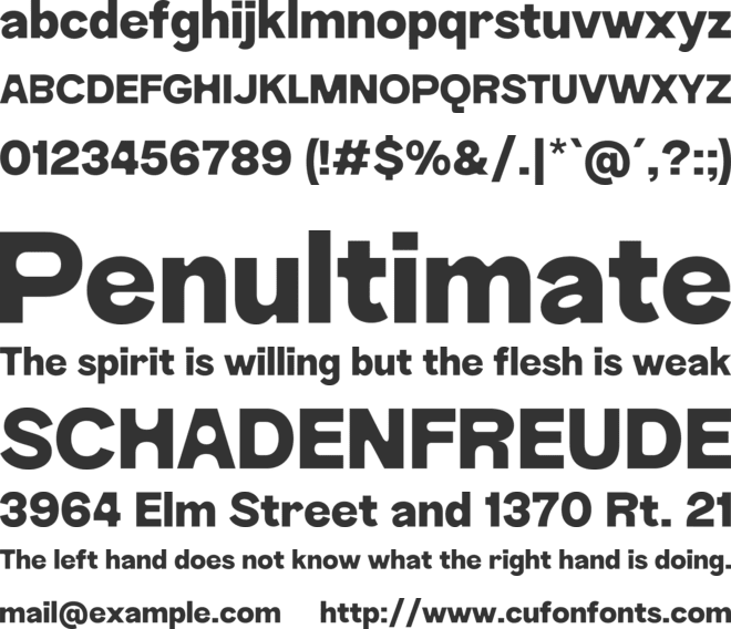 Sorpant font preview