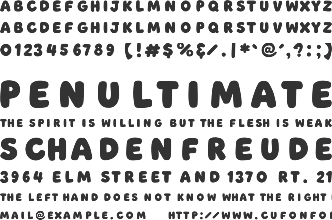 Smiley Candy font preview