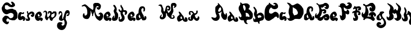 Screwy Melted Wax font