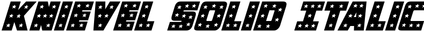 Knievel Solid Italic Italic font