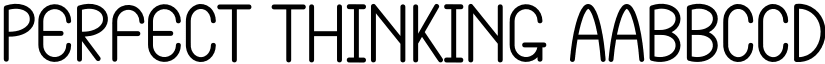 Perfect Thinking font download