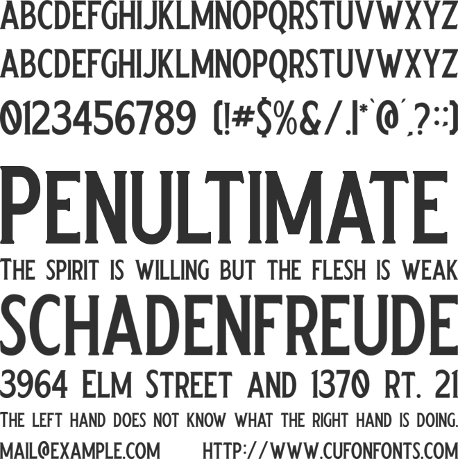 Crumble font preview