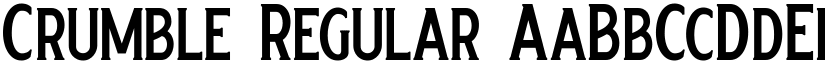 Crumble Regular font