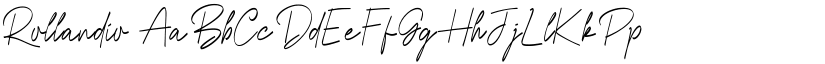 Rollandio font