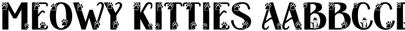 Meowy Kitties font