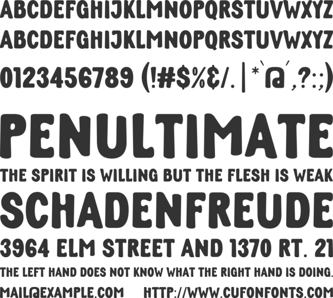 Support Forever font preview