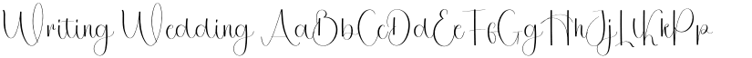 Writing Wedding font