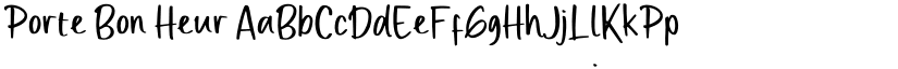 Porte Bon Heur font