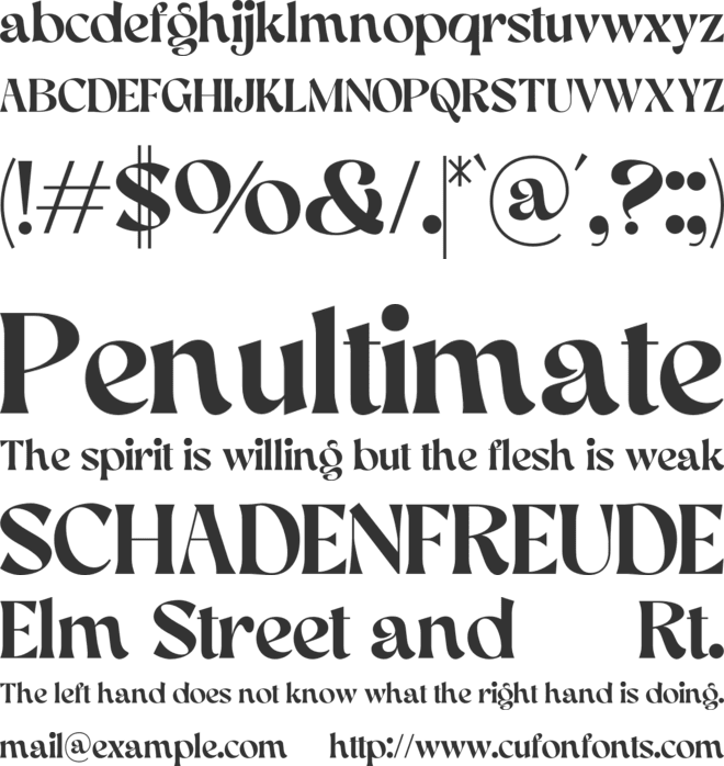 Aekiy Kagon font preview