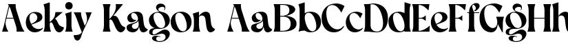 Aekiy Kagon font download