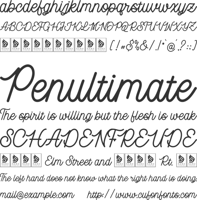 Jenaka font preview