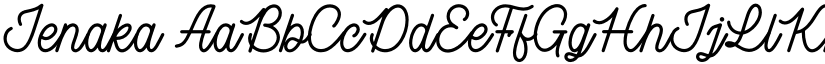 Jenaka font