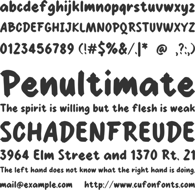 Fokus Coffee font preview