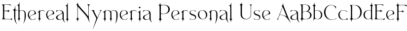 Ethereal Nymeria Personal Use font download