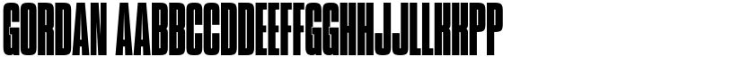 Gordan font download