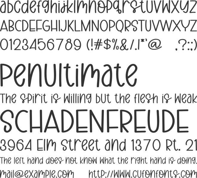 Flower Kingdom font preview