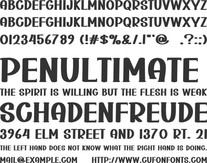 Varsity Narrow font preview